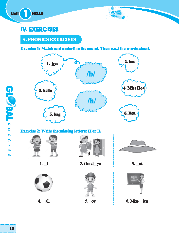 global success - trọng tâm kiến thức và bài tập thực hành tiếng anh lớp 3 - tập 1 - có đáp án - Ảnh 7