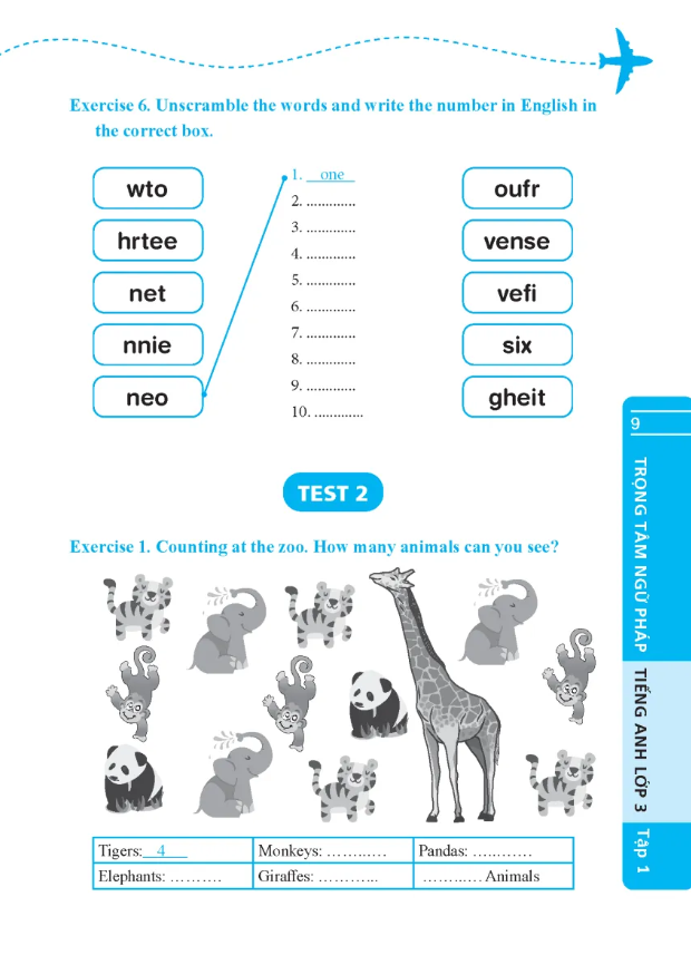 global success - trọng tâm ngữ pháp tiếng anh lớp 3 - tập 1 (có đáp án) - Ảnh 5