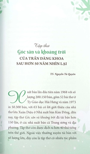 góc sân và khoảng trời (tái bản 2023) - Ảnh 4