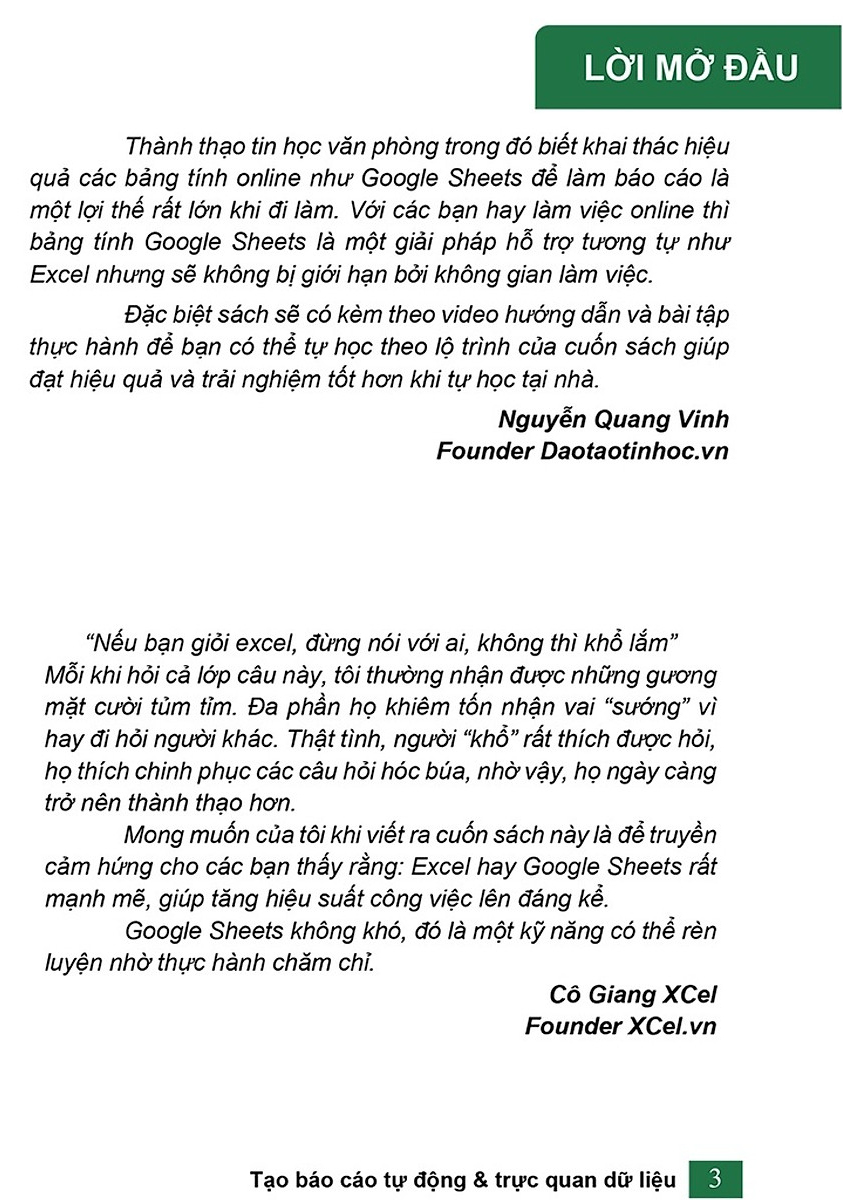 google sheet ứng dụng văn phòng - tạo báo cáo tự động và trực quan dữ liệu - Ảnh 2