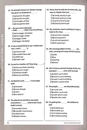 graded multiple - choice english test level b2 (không cd) - Ảnh 5