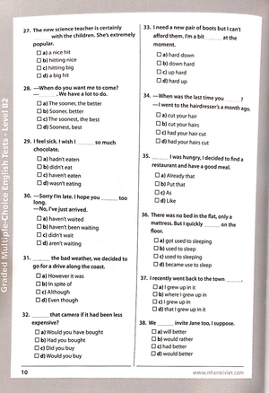 graded multiple - choice english test level b2 (không cd) - Ảnh 9