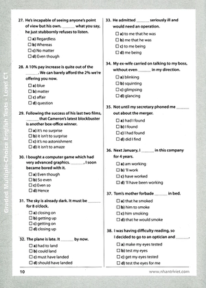 graded multiple - choice english test level c1 (không cd) - Ảnh 10