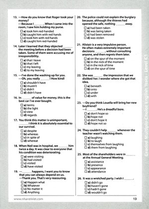 graded multiple - choice english test level c1 (không cd) - Ảnh 13