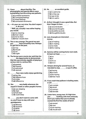 graded multiple - choice english test level c1 (không cd) - Ảnh 9