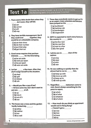graded multiple - choice english test level c2 (không cd) - Ảnh 5