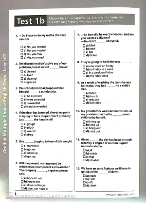 graded multiple - choice english test level c2 (không cd) - Ảnh 9