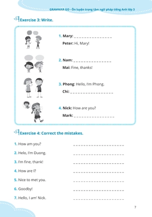 grammar go ôn luyện trọng tâm ngữ pháp tiếng anh lớp 3 - Ảnh 7