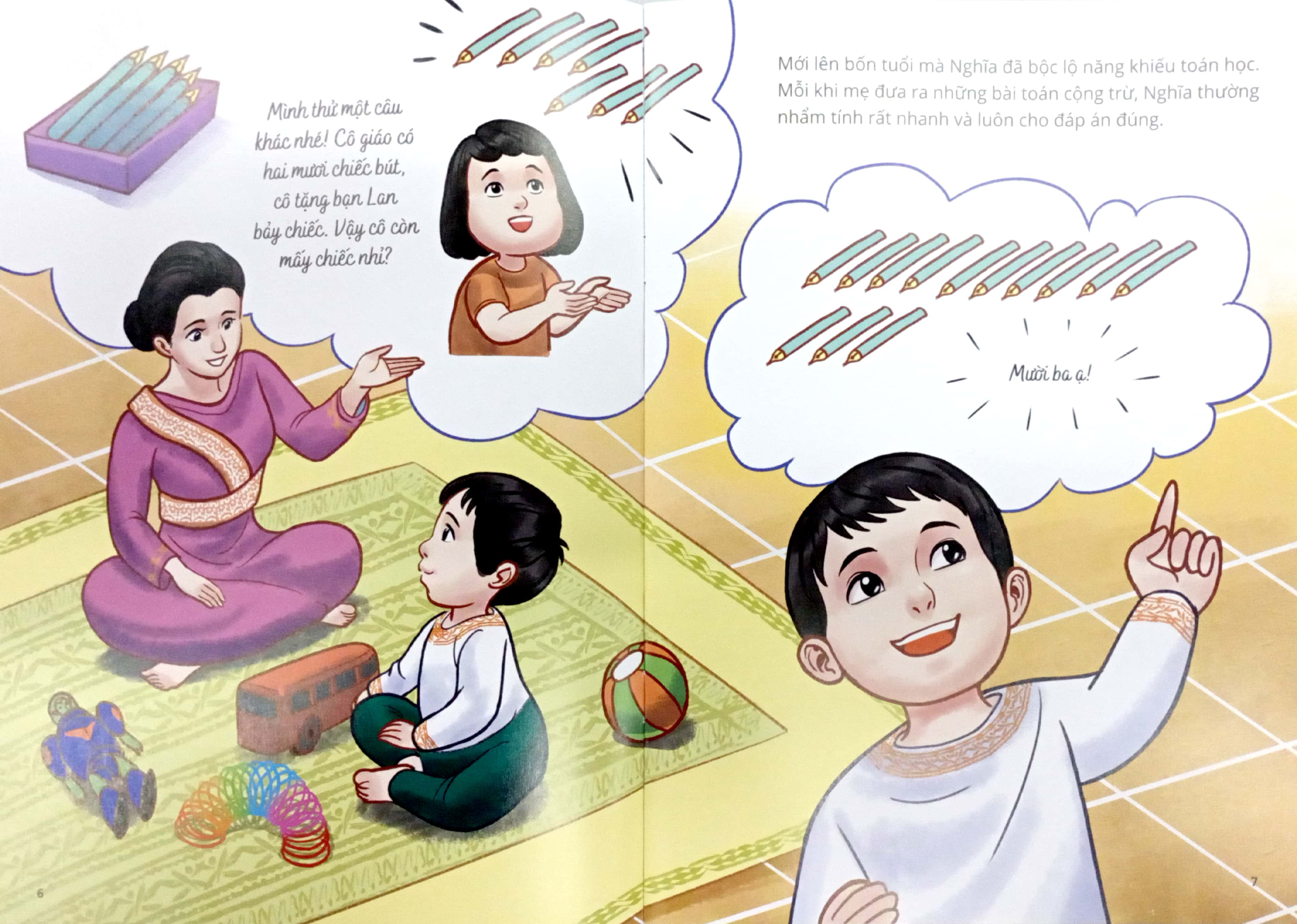 gương thiếu nhi làm theo lời bác - cậu bé say mê toán học (tái bản 2022) - Ảnh 5