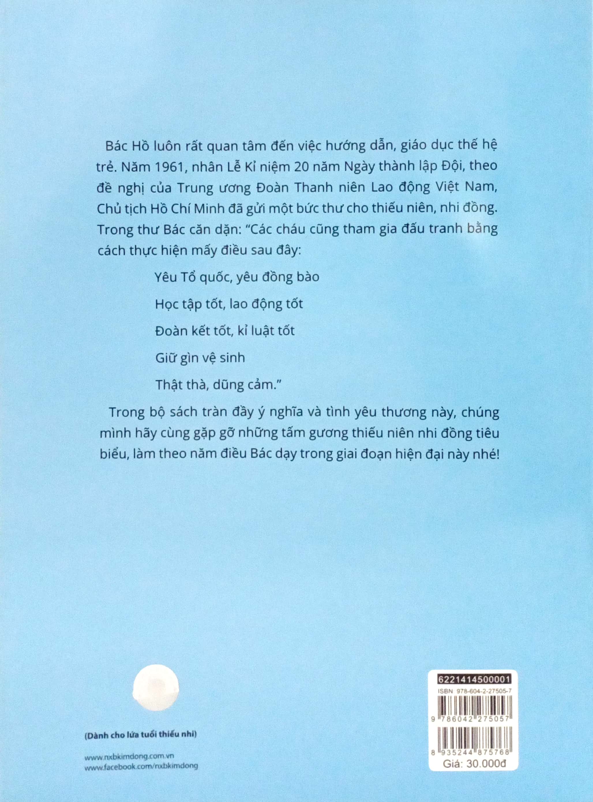 gương thiếu nhi làm theo lời bác - cha mẹ nâng bước con đi (tái bản 2022) - Ảnh 6