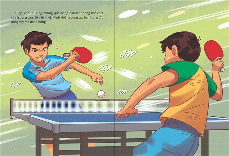 gương thiếu nhi làm theo lời bác - tình yêu với bóng bàn - Ảnh 4