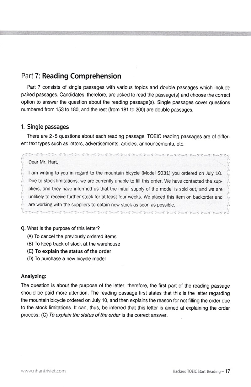 hacker toeic start reading (không cd) - Ảnh 5