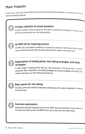 hackers toeic listening (kèm cd) - Ảnh 3