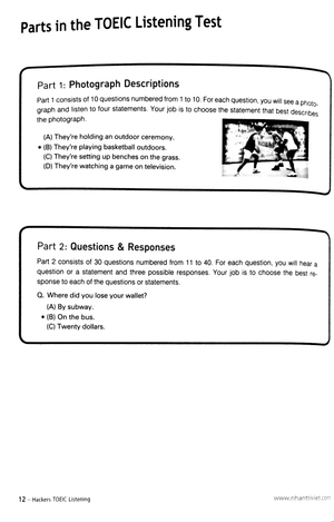 hackers toeic listening (kèm cd) - Ảnh 9