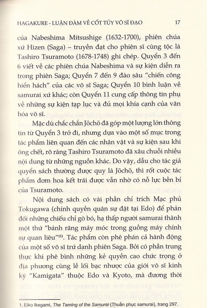 hagakure - luận đàm về cốt tủy võ sĩ đạo - Ảnh 14