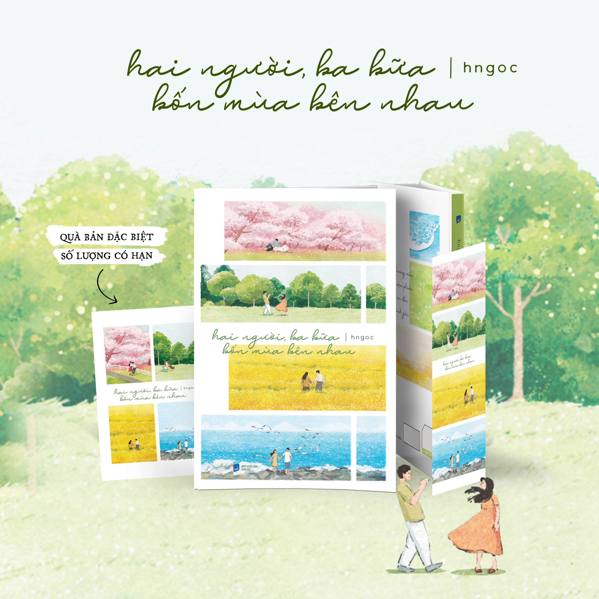 Hai Người, Ba Bữa, Bốn Mùa Bên Nhau - Bản Đặc Biệt - Tặng Kèm Bookmark + Postcard - Ảnh 2