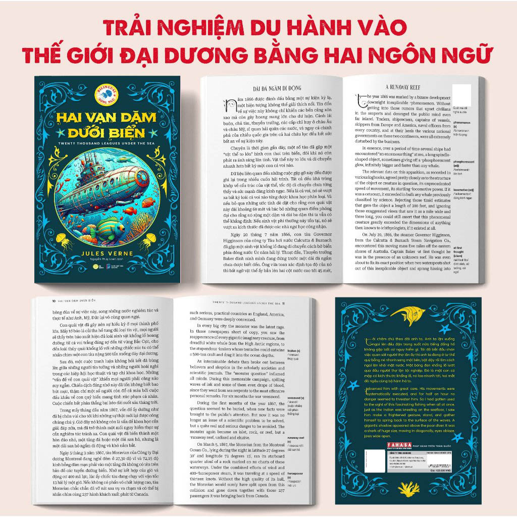 hai vạn dặm dưới biển - twenty thousand leagues under the sea (song ngữ) - Ảnh 3