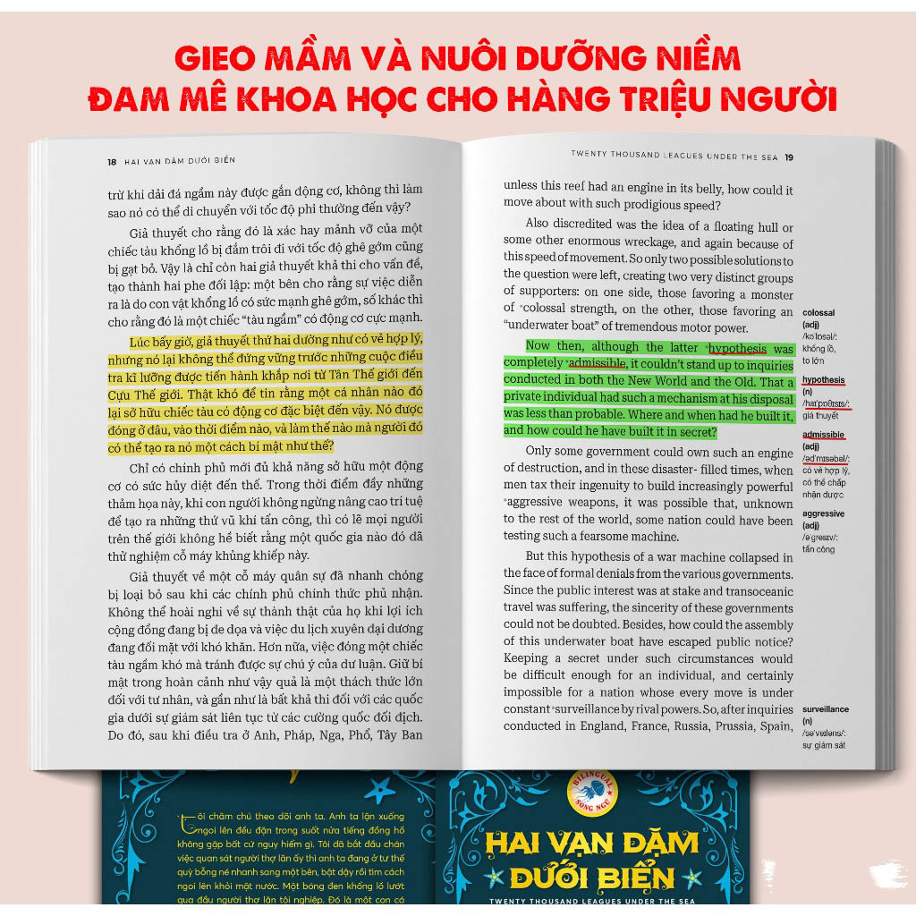 hai vạn dặm dưới biển - twenty thousand leagues under the sea (song ngữ) - Ảnh 5