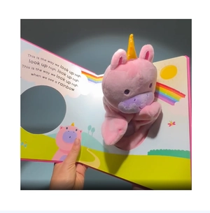 hand puppet book - unicorn - Ảnh 5