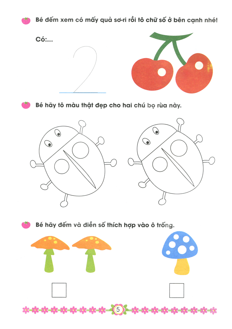 hành trang cho bé vào lớp 1 - bé làm quen với chữ số - Ảnh 6