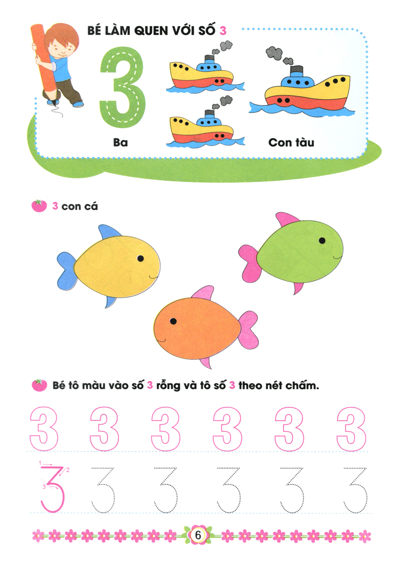 hành trang cho bé vào lớp 1 - bé làm quen với chữ số - Ảnh 7