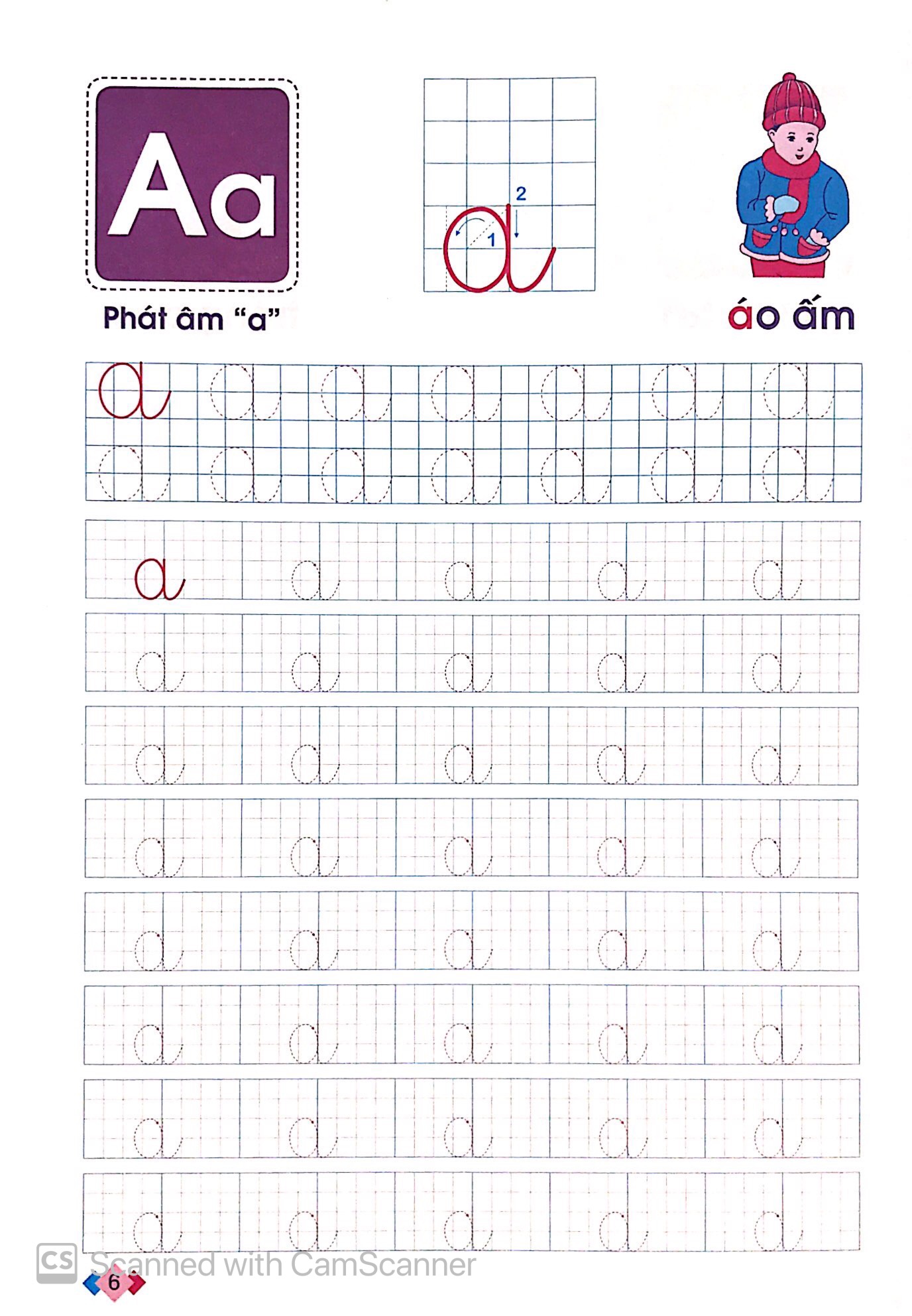 hành trang cho bé vào lớp 1 - bé tập tô chữ cái (5-6 tuổi) (tái bản 2019) - Ảnh 6