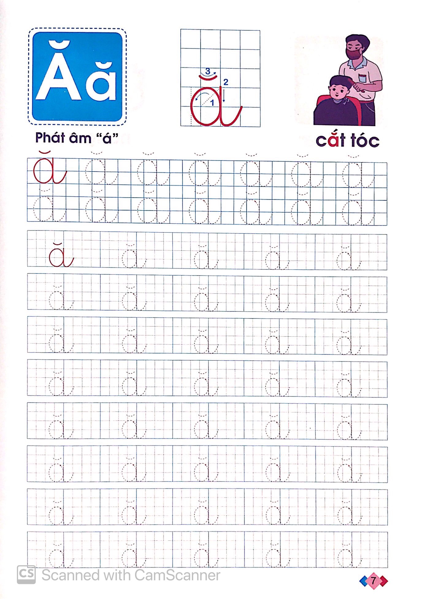 hành trang cho bé vào lớp 1 - bé tập tô chữ cái (5-6 tuổi) (tái bản 2019) - Ảnh 7