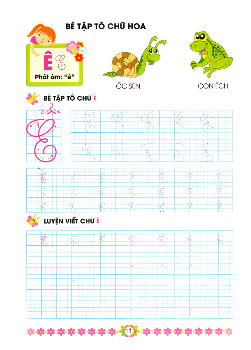 hành trang cho bé vào lớp 1 - bé tập tô chữ hoa - Ảnh 11