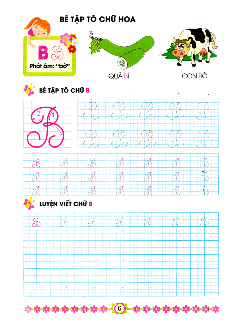 hành trang cho bé vào lớp 1 - bé tập tô chữ hoa - Ảnh 6
