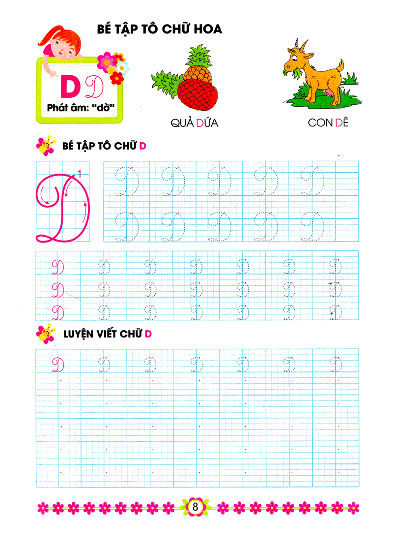 hành trang cho bé vào lớp 1 - bé tập tô chữ hoa - Ảnh 8