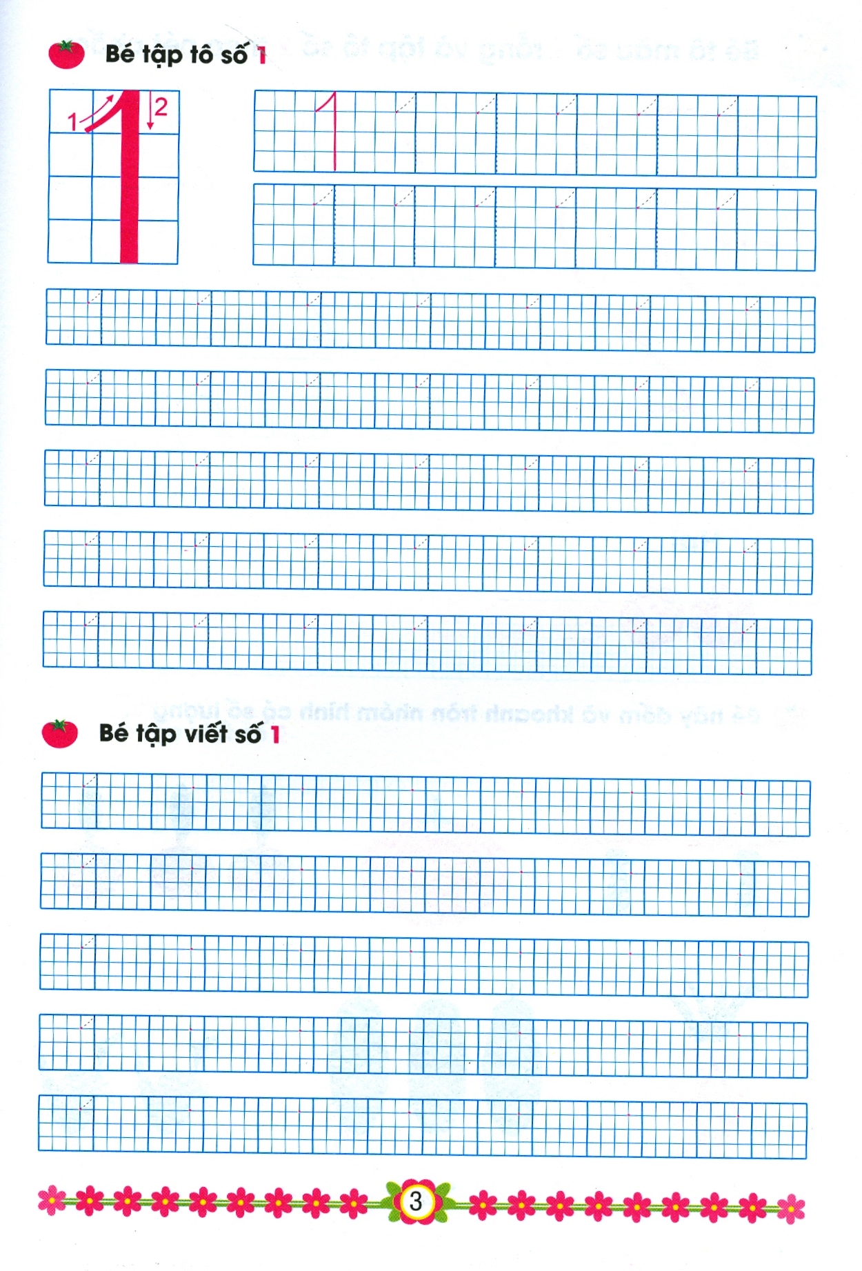 hành trang cho bé vào lớp 1 - bé tập tô chữ số - Ảnh 4