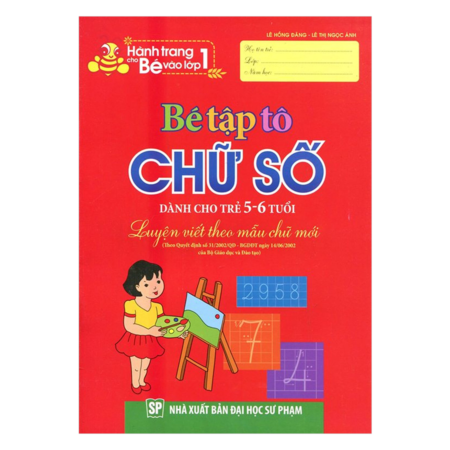 hành trang cho bé vào lớp 1 - bé tập tô chữ số (tái bản 2019) - Ảnh 2