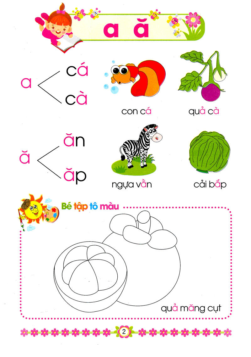 hành trang cho bé vào lớp 1 - bé tập tô và ghép vần - Ảnh 3