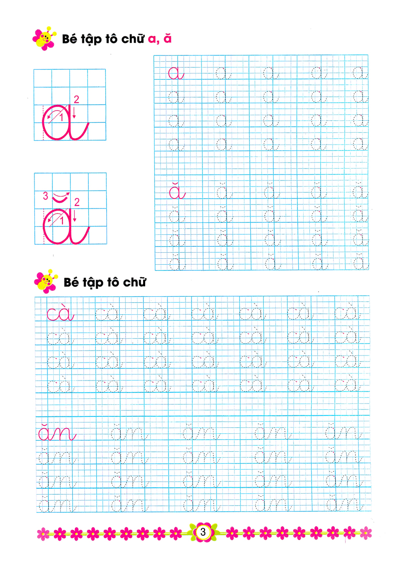 hành trang cho bé vào lớp 1 - bé tập tô và ghép vần - Ảnh 4