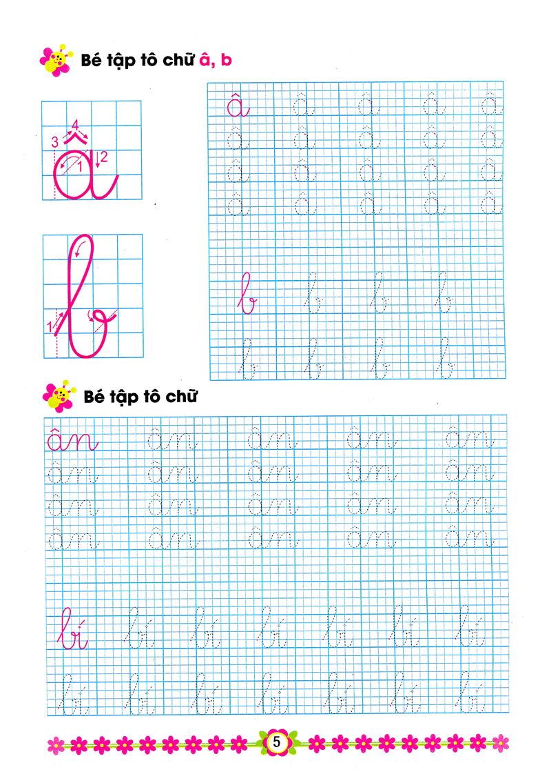 hành trang cho bé vào lớp 1 - bé tập tô và ghép vần - Ảnh 6