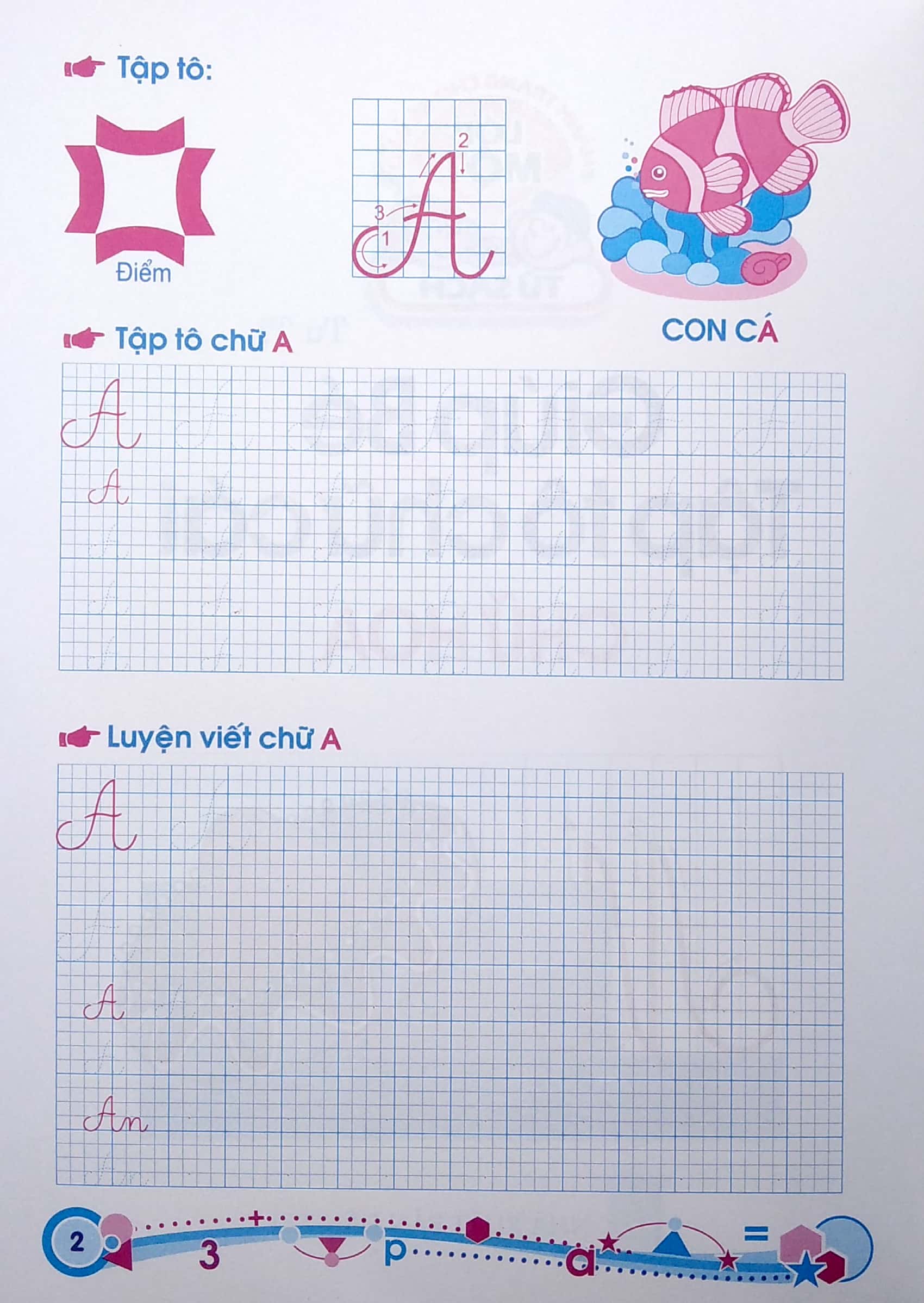 hành trang cho bé vào lớp 1 - giúp bé tập tô chữ cái - chữ hoa - Ảnh 3