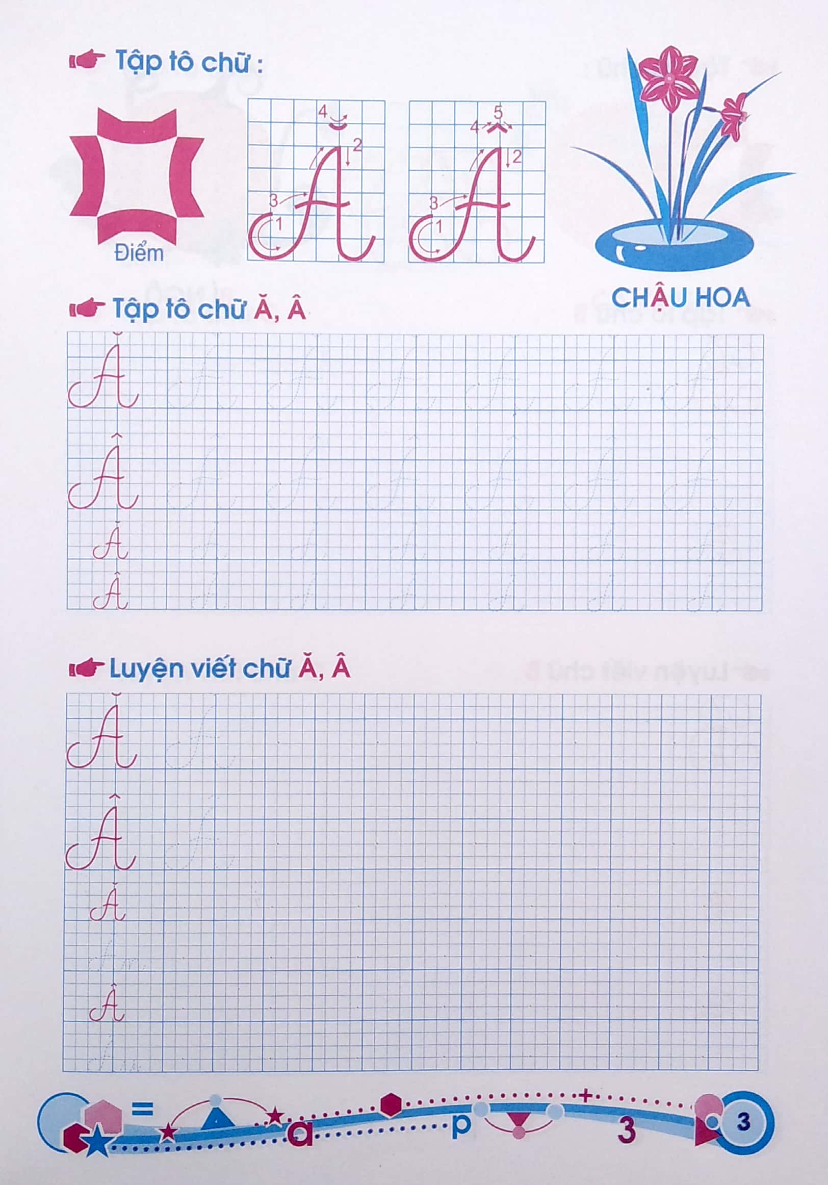 hành trang cho bé vào lớp 1 - giúp bé tập tô chữ cái - chữ hoa - Ảnh 4