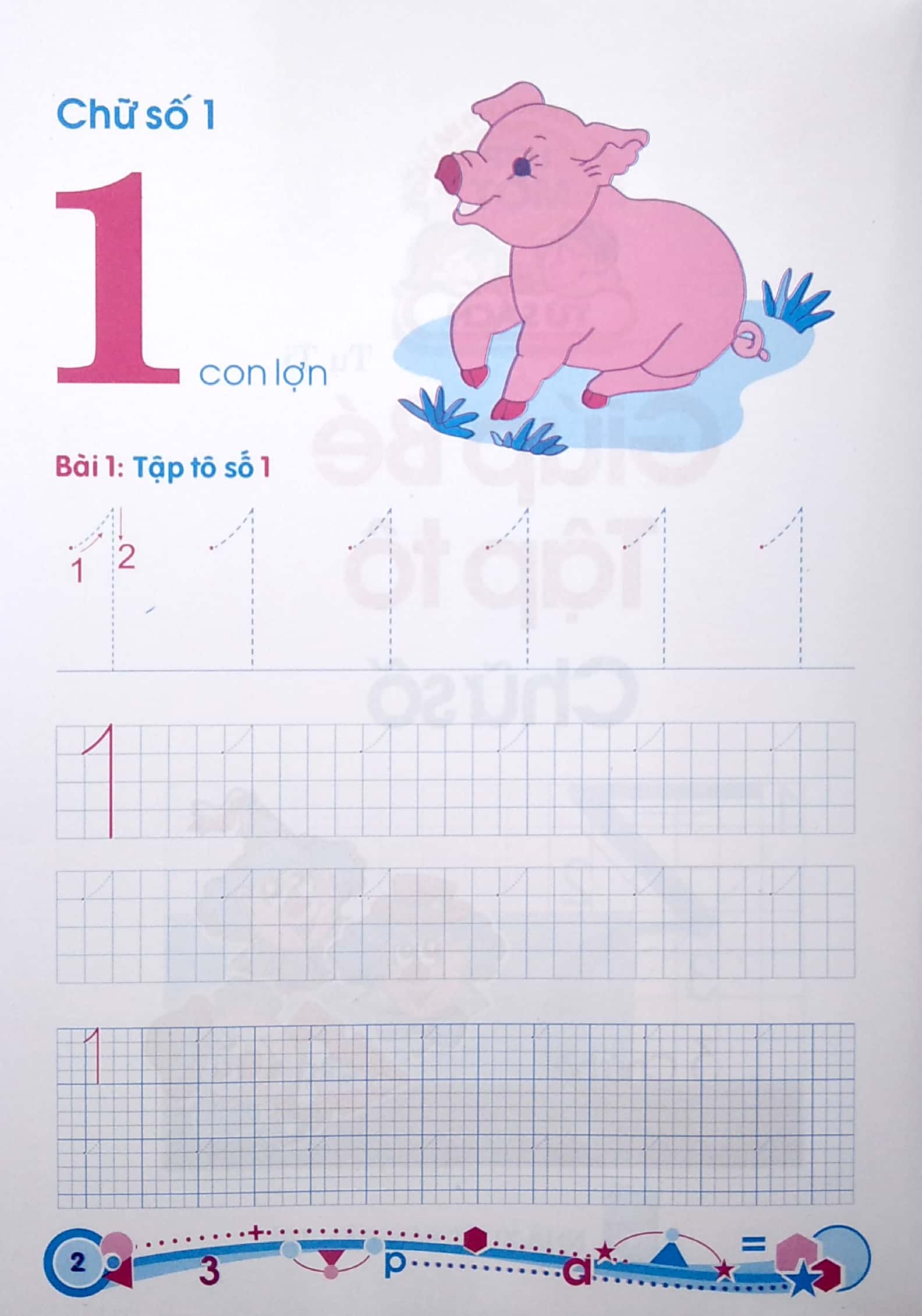 hành trang cho bé vào lớp 1 - giúp bé tập tô chữ số - Ảnh 3