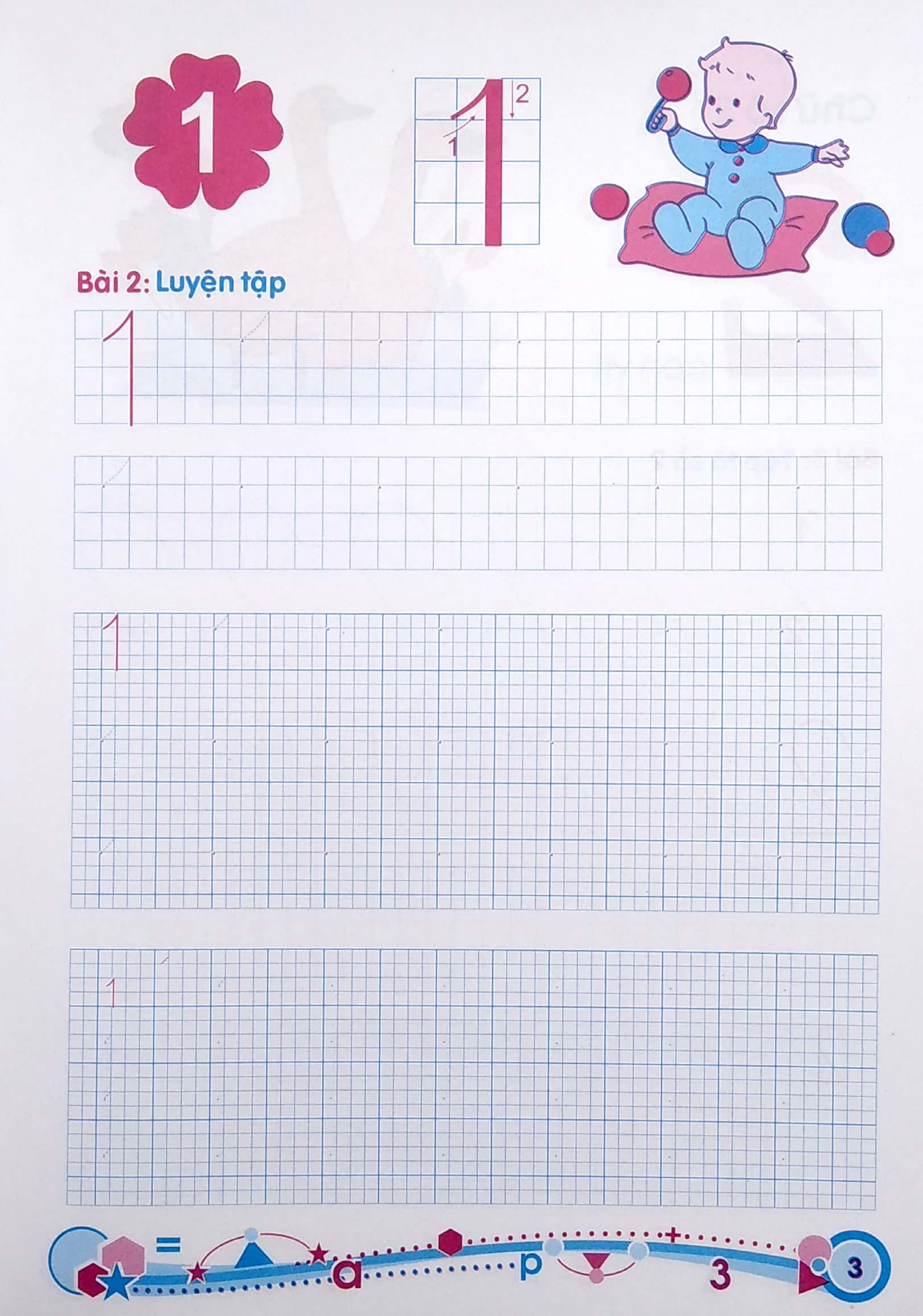 hành trang cho bé vào lớp 1 - giúp bé tập tô chữ số - Ảnh 4