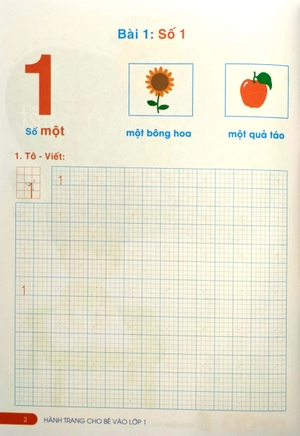 hành trang cho bé vào lớp 1 - tập tô - tập viết chữ số (tái bản 2023) - Ảnh 3