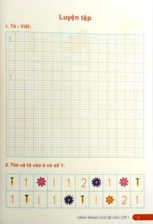 hành trang cho bé vào lớp 1 - tập tô - tập viết chữ số (tái bản 2023) - Ảnh 4