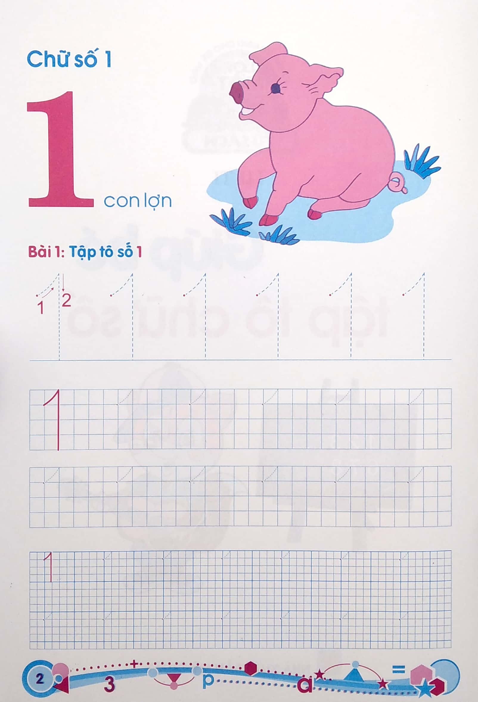 hành trang cho bé vào lớp một - giúp bé tập tô chữ số - Ảnh 3