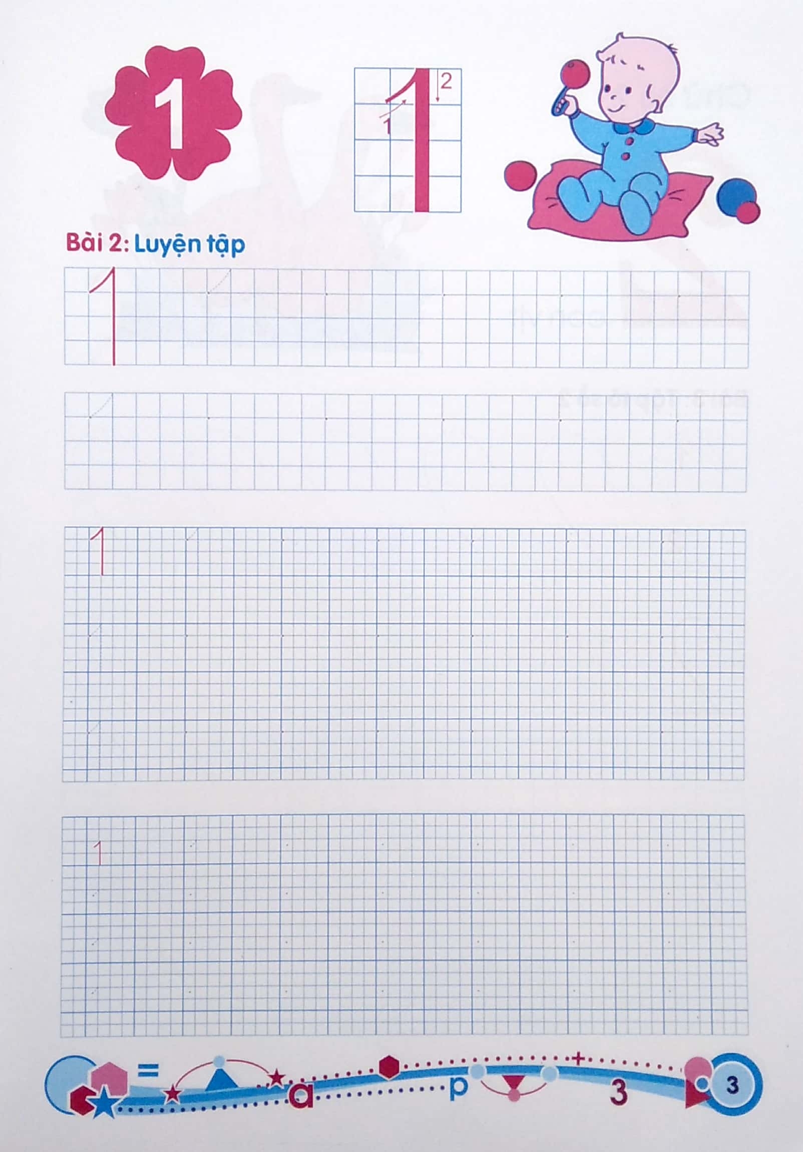 hành trang cho bé vào lớp một - giúp bé tập tô chữ số - Ảnh 4