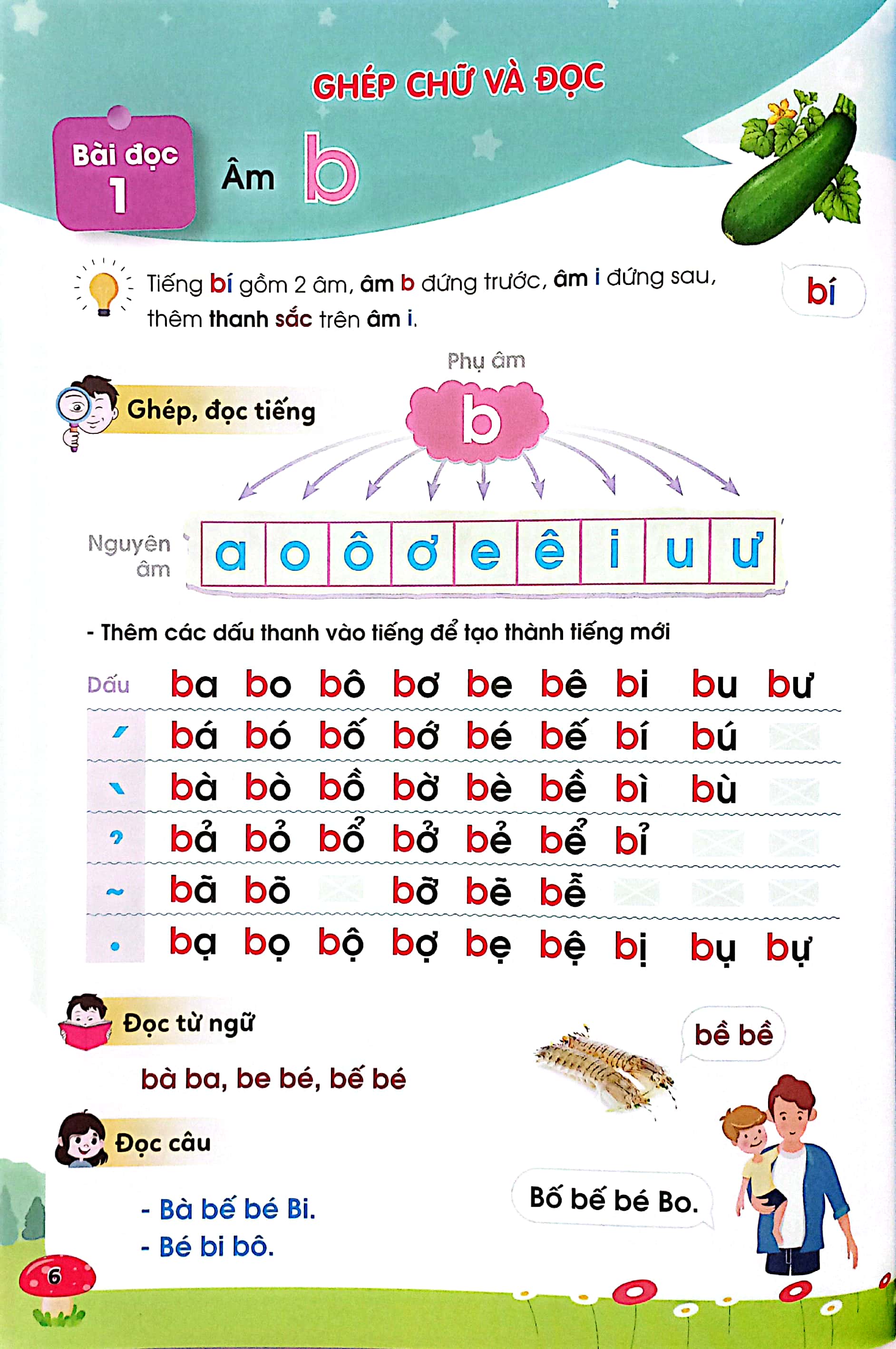 hành trang vào lớp 1-đọc thông viết thạo tiếng việt tập đọc ghép và đánh vần​​​​​​​ - Ảnh 5