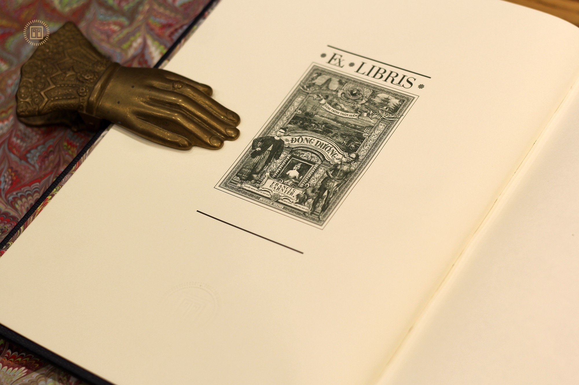 hành trình thám hiểm đông dương - ấn bản giới hạn - bìa da - màu xanh - Ảnh 3