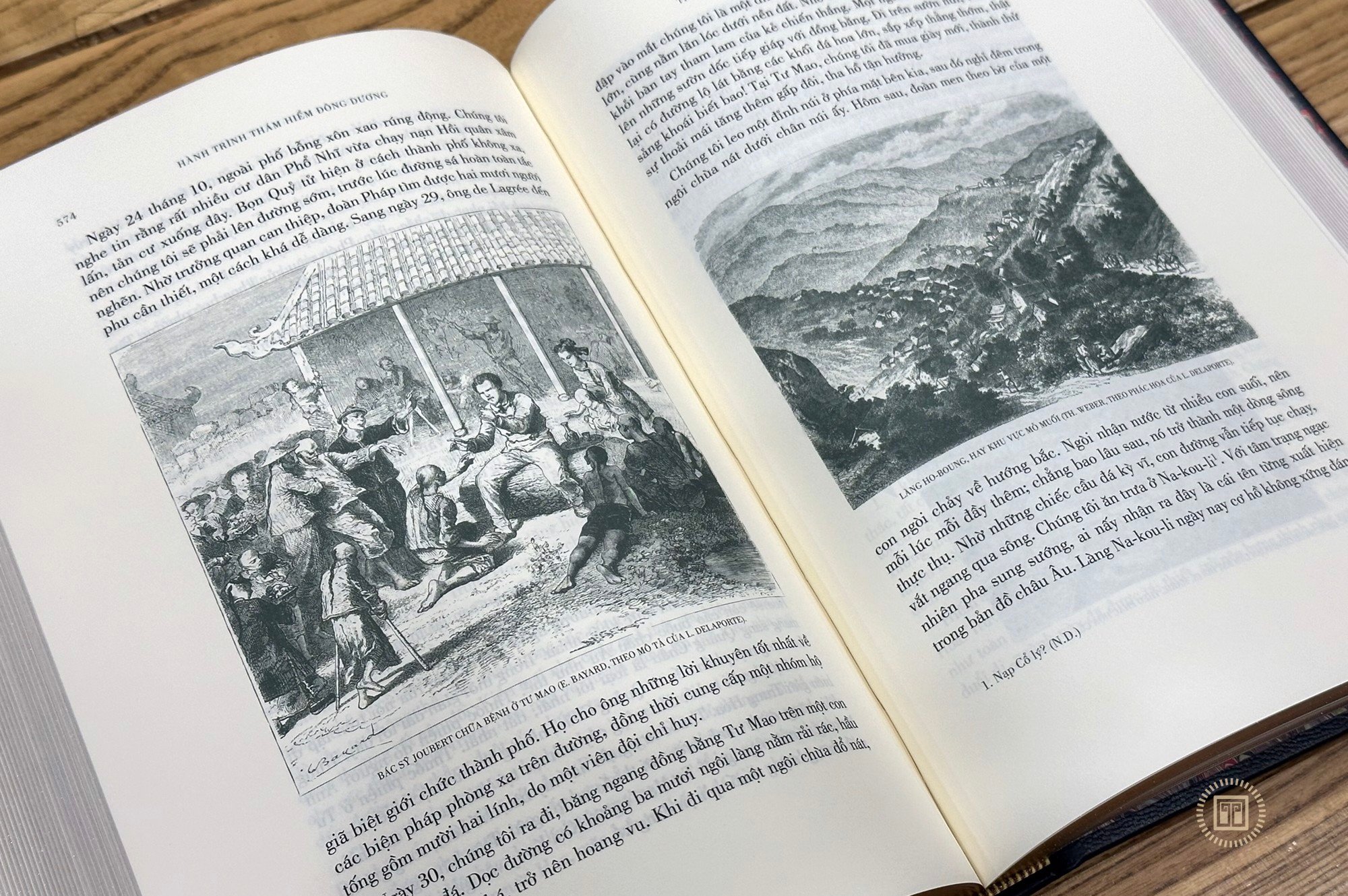 hành trình thám hiểm đông dương - ấn bản giới hạn - bìa da - màu xanh - Ảnh 5