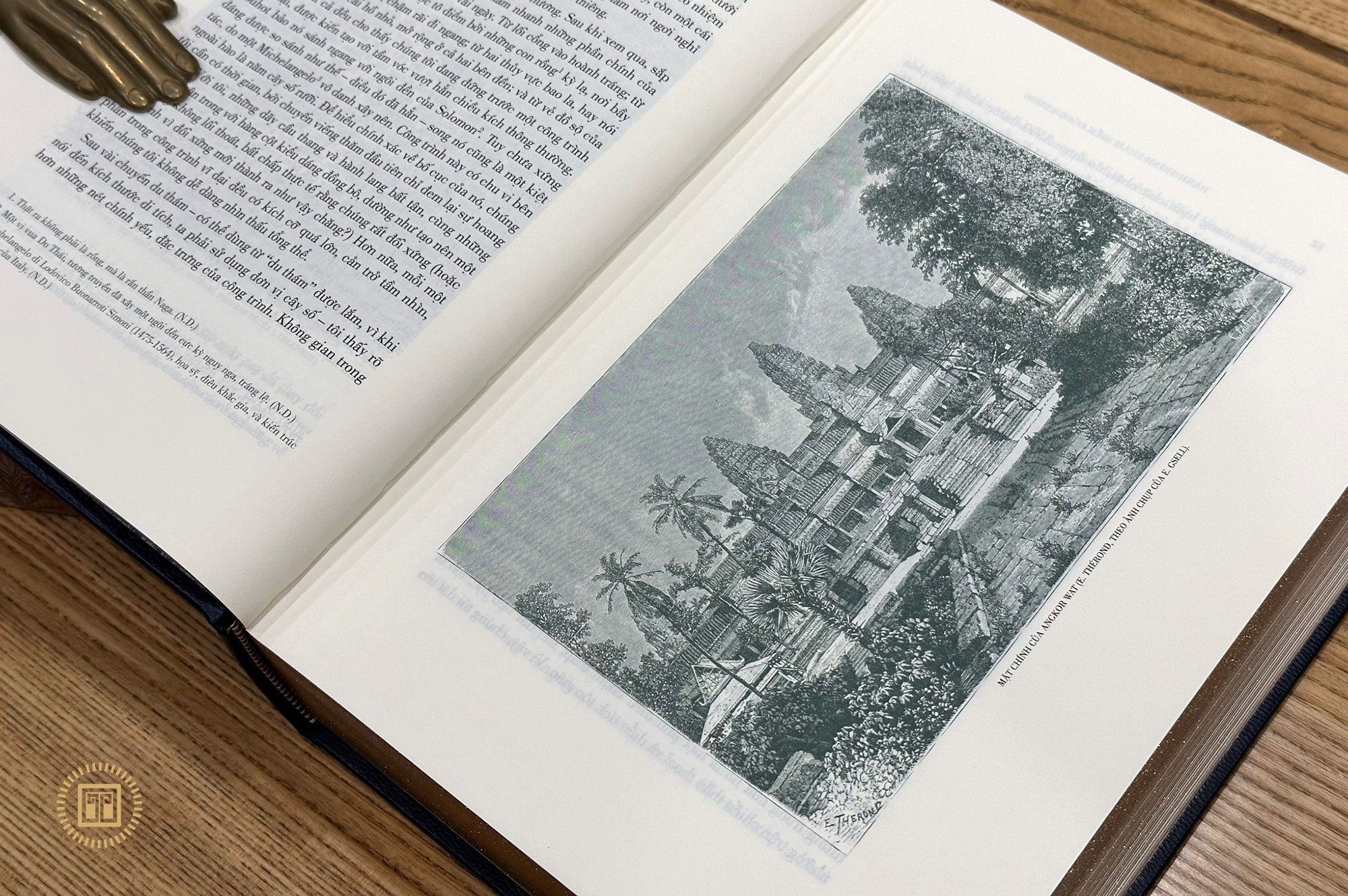 hành trình thám hiểm đông dương - ấn bản giới hạn - bìa da - màu xanh - Ảnh 8