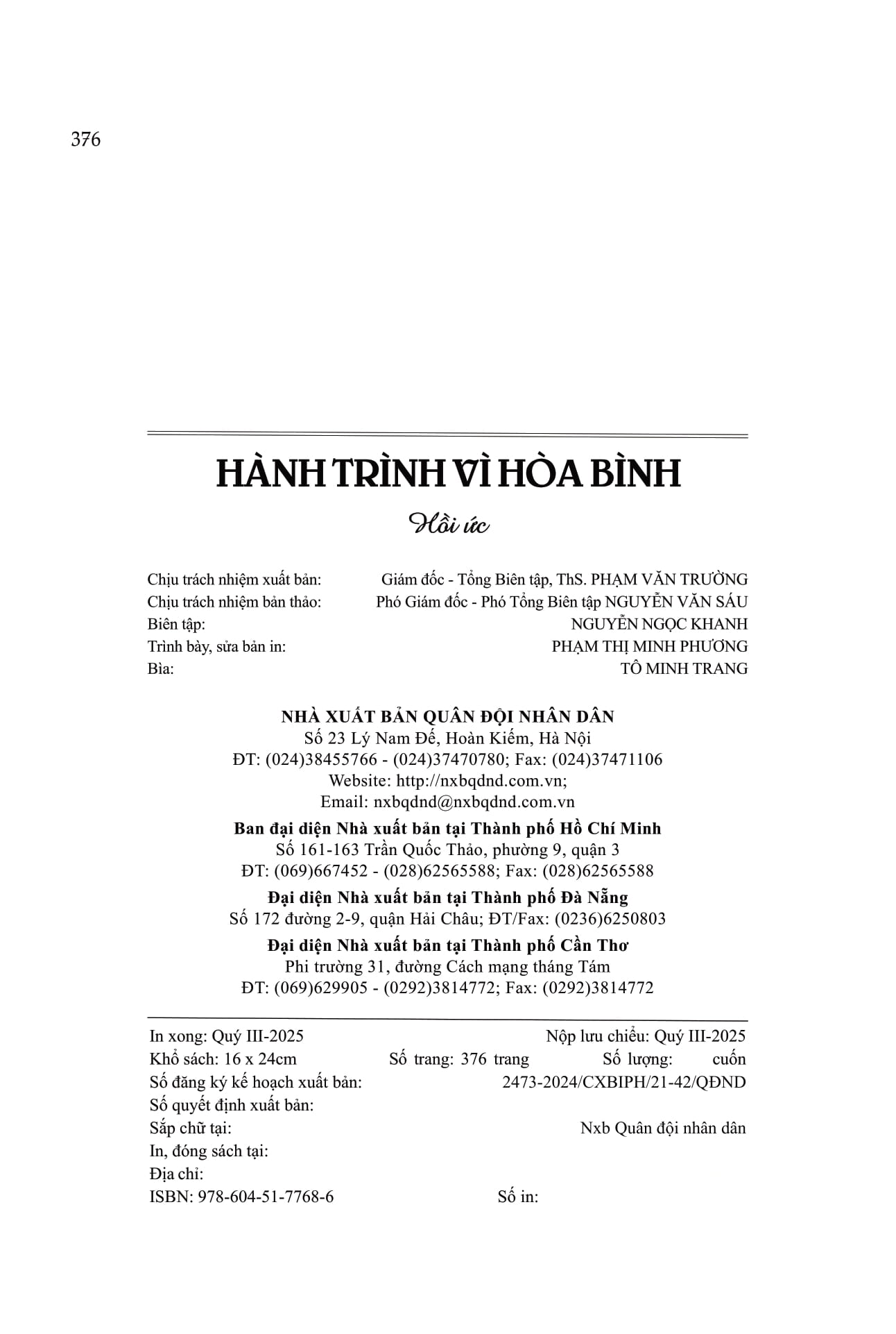 Hành Trình Vì Hòa Bình - Ảnh 16