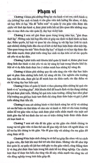 hành vi lớp học - một hướng dẫn thực hành dạy học, quản lý hành vi và hỗ trợ đồng nghiệp hiệu quả - Ảnh 4