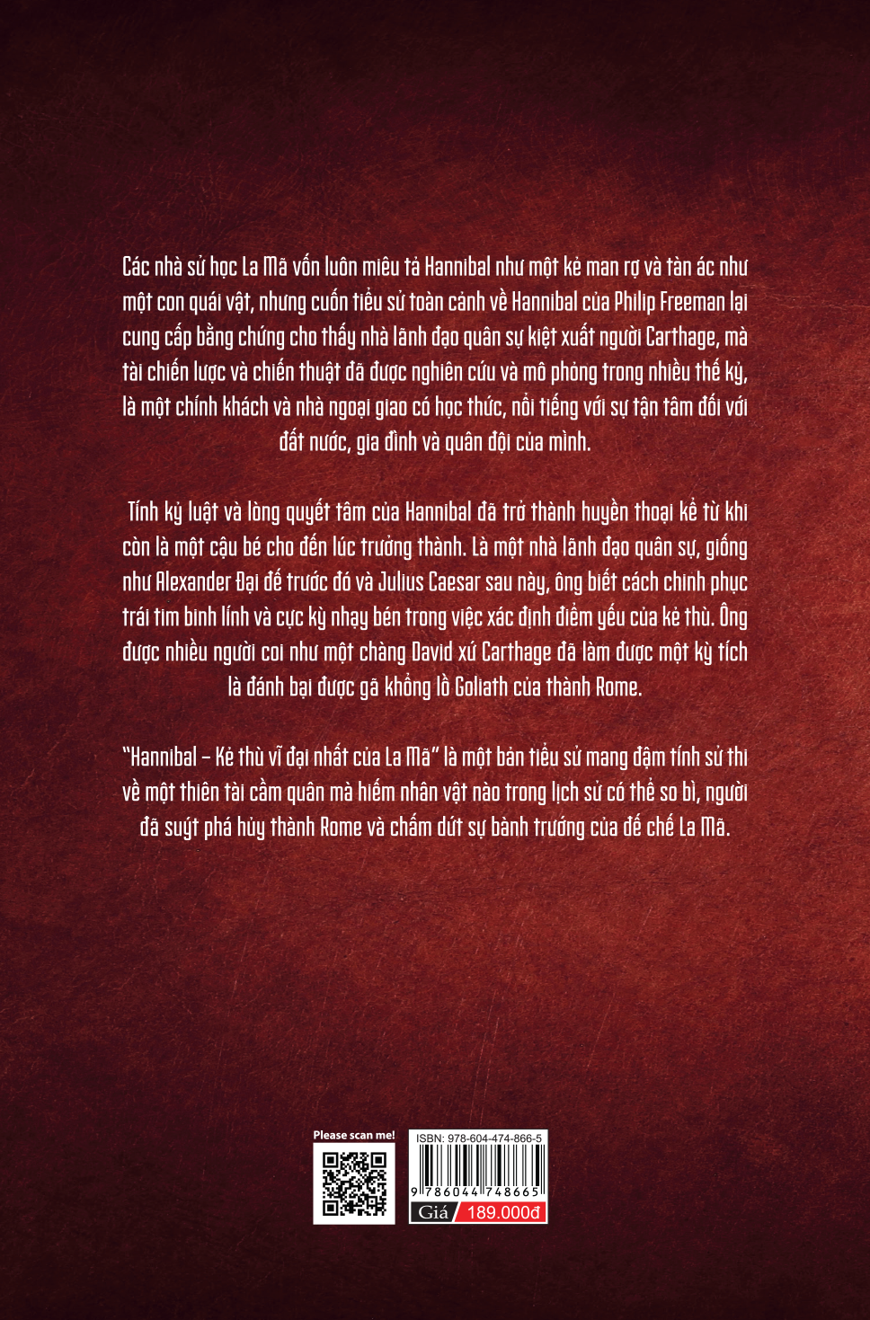 hannibal - kẻ thù vĩ đại nhất của la mã - bìa cứng - Ảnh 3